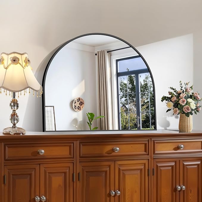 CIRCUMI Arched Wall Mirror, Metal Frame, Large Size - Image 5