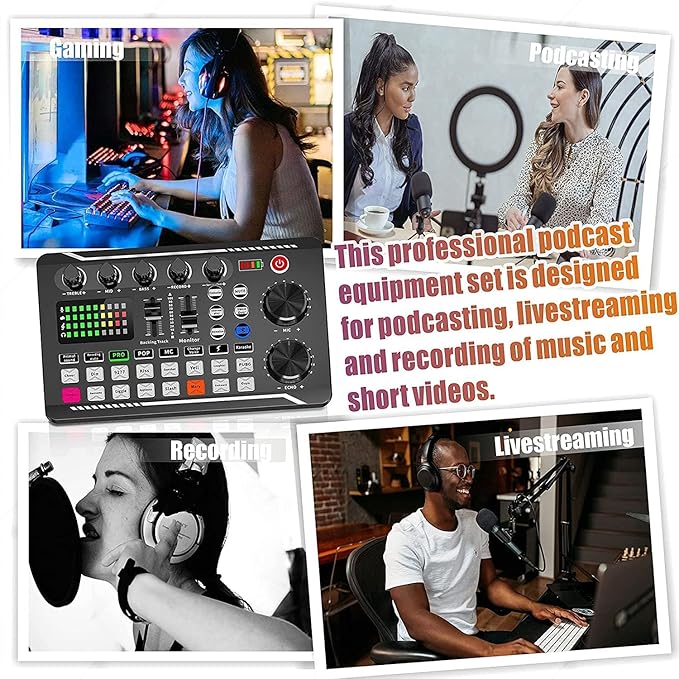Podcast Equipment Bundle, SINWE Condenser Microphone - Image 5