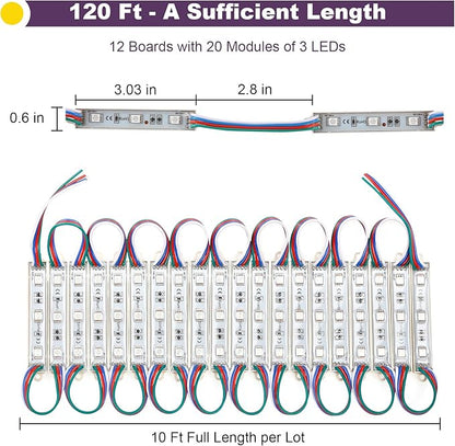 POWLAB 120Ft SMD5050 RGB storefront led lights - Image 4