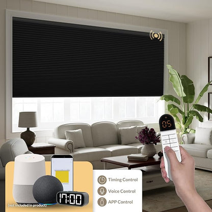 Boolegon No Drill Motorized Cellular Blinds - Image 2