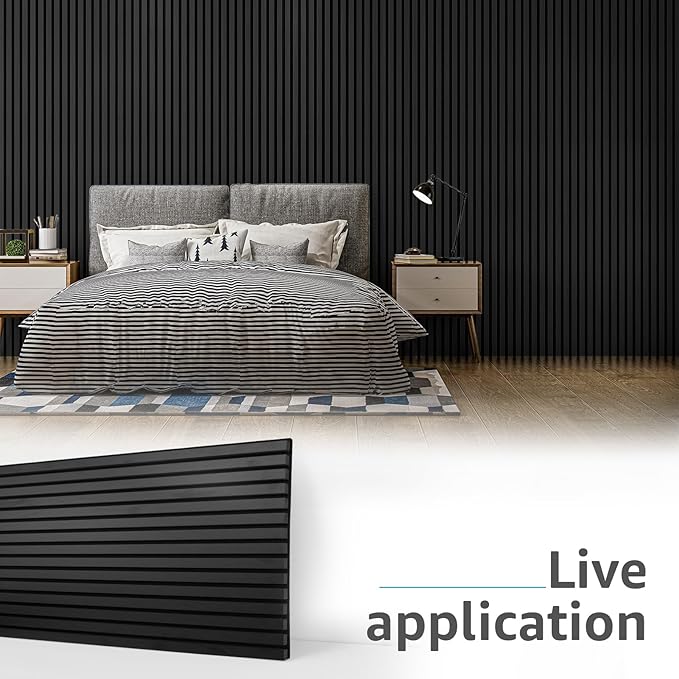 Art3d 4 Pack 47.2 x 23.6in. Wood Slat Acoustic Panels - Image 2