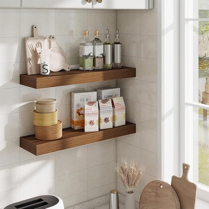 Fun Memories Floating Shelves Set of 2, 24 Inch Floating Shelves - Image 6