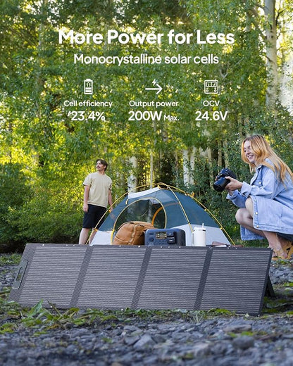 BLUETTI AC200L Solar Generator Kit, 200W Solar Panel Included, 2048Wh LiFePO4 - Image 6