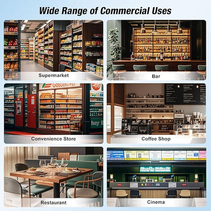 Commercial Beverage Refrigerator, 24 Inch Beverage Fridge, 15 Cu. Ft. Drink - Image 9