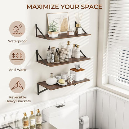 Heimlove 24" W x 12" D Wall Shelves - Image 4