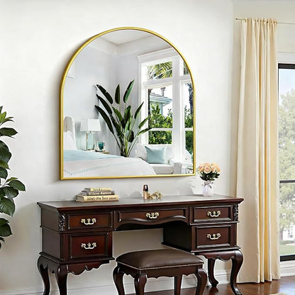 CIRCUMI Arched Wall Mirror, Metal Frame, Large Size - Image 4