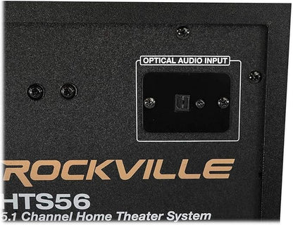 Rockville HTS56 1000W 5.1 Channel Home Theater System, LED Light Effects - Image 8
