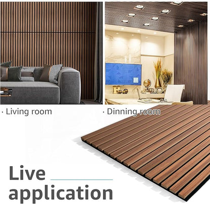 Art3d 4 Pack 47.2 x 23.6in. Wood Slat Acoustic Panels - Image 3