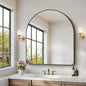 Arched Bathroom Mirror, Wall Mounted Mirror, Living Room, Vertically Hanging by GLASHOM