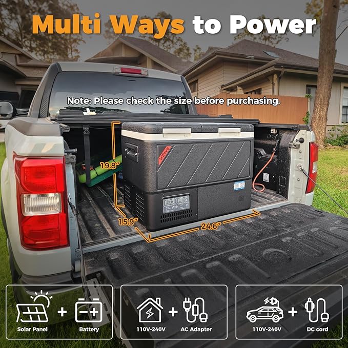 Setpower 12v Refrigerator with APP Control, 48QT Dual Zone 12V Fridge Freezer - Image 4