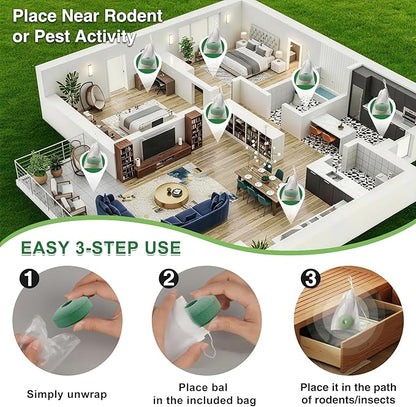 Mouse Repellent Balls, Peppermint Oil Scent, Safe - Image 5