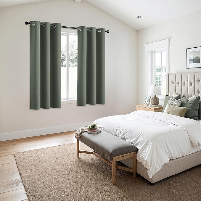 MIULEE Dark Mallard Blackout Curtains - Image 6