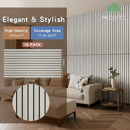 10 Pack Large Acoustic Panels 47.2”x23.6”, Decorative Acoustic Wall Panel - Image 3