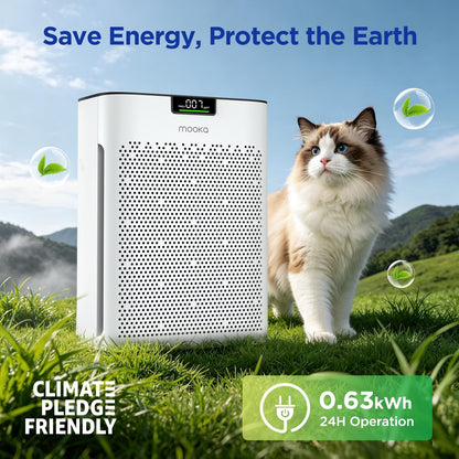 mooka air purifier for home bedroom large room, package contents