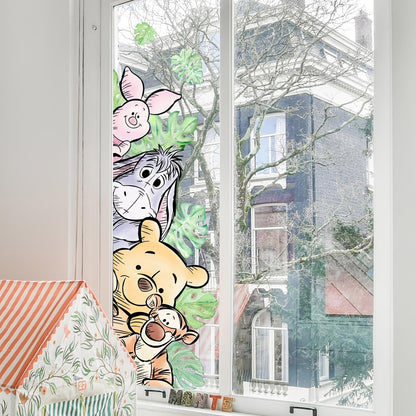 Winnie Wall Stickers for Kids, Winnie Character Wall Stickers, The Pooh Party Decorations, Winnie Removable Stickers for Baby Kids Nursery Children Room Bedroom Living Room Playroom Wall Decoration