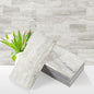 Vamos Tile 100-Piece Matt Beige Mixed Grey Slate Peel and Stick Backsplash by VamosTile