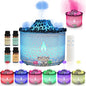 BOHOFAM Essential Oil Diffuser 360ML, Volcano and Flame Diffuser/Humidifier 2 by BOHOFAM