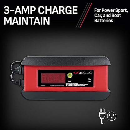 Schumacher Electric 3A Car Battery Charger and Maintainer, 3-in-1 Solution - Image 5