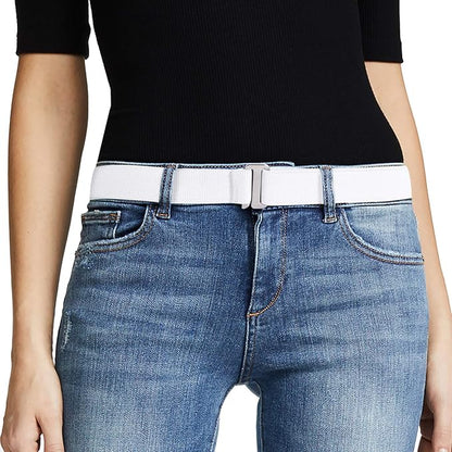 JASGOOD Women No Show Stretch Belt Elastic Web Strap Belt by JASGOOD