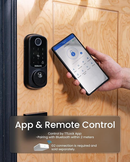 DESLOC Smart Door Lock B200, Smart Deadbolt Lock, Keyless Entry Door Lock - Image 3