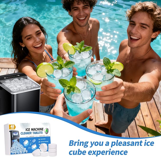 48 Pack Ice Machine Cleaner Tablets -2 Years Supply- Nickel Safe Descaler - Image 5