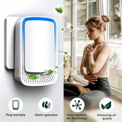 Plug In Air Ionizer Purifier for Home, Negative Ion Generator, Quiet Air - Image 2
