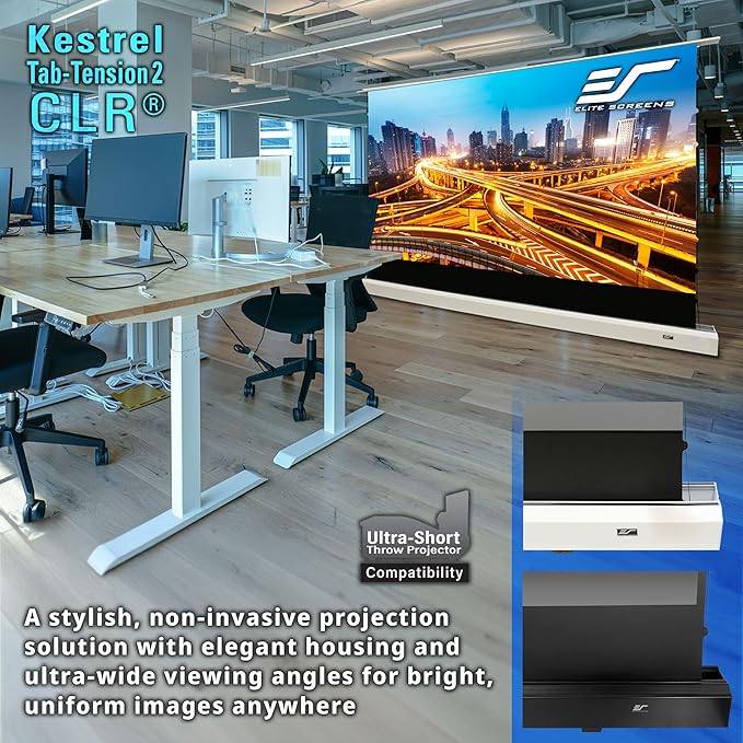 Elite Screens Kestrel Tab-Tension CLR, 121 inch 16:9, Ultra-Short Throw Ceiling - Image 7