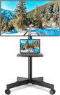 rfiver rolling tv stand with shelf for 23-65, main product view