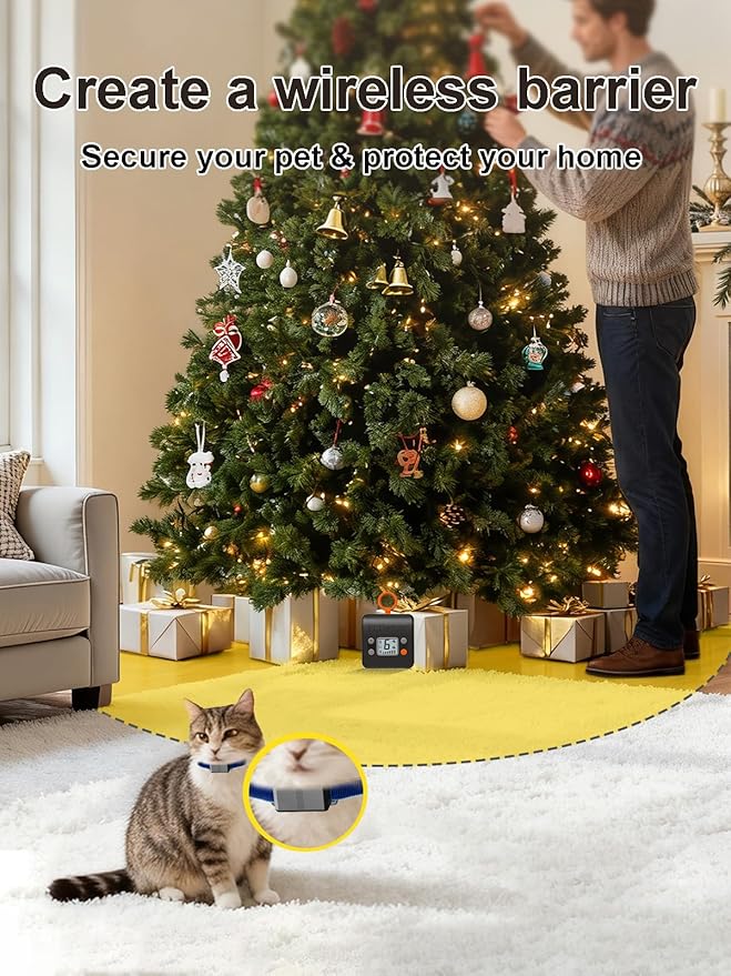 FLYSPEAR Extra Receiver Collar for Indoor Wireless Cat Barrier, Receiver Collar - Image 2