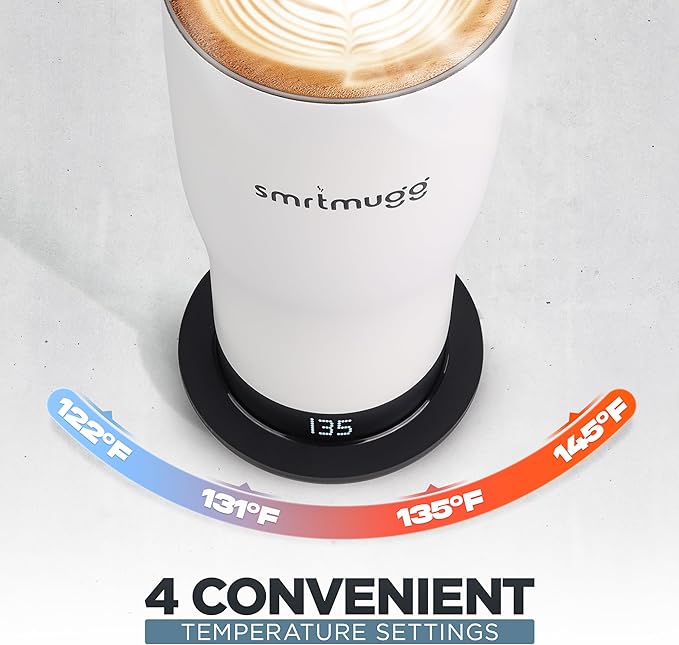X Heated Coffee Mug 19 oz., 8 Hour Battery Life, Self-Heating, Adjustable Temp - Image 6