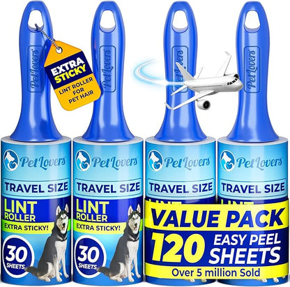 PetLovers Extra Sticky Lint Roller Mega Value Set by PetLovers