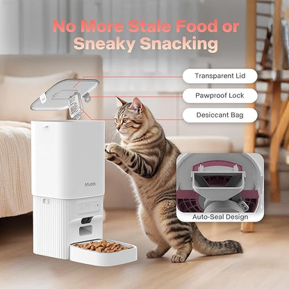 Automatic Cat Feeder with Camera, 5G WiFi Automatic Dog Feeder, 7L Cat Food - Image 9