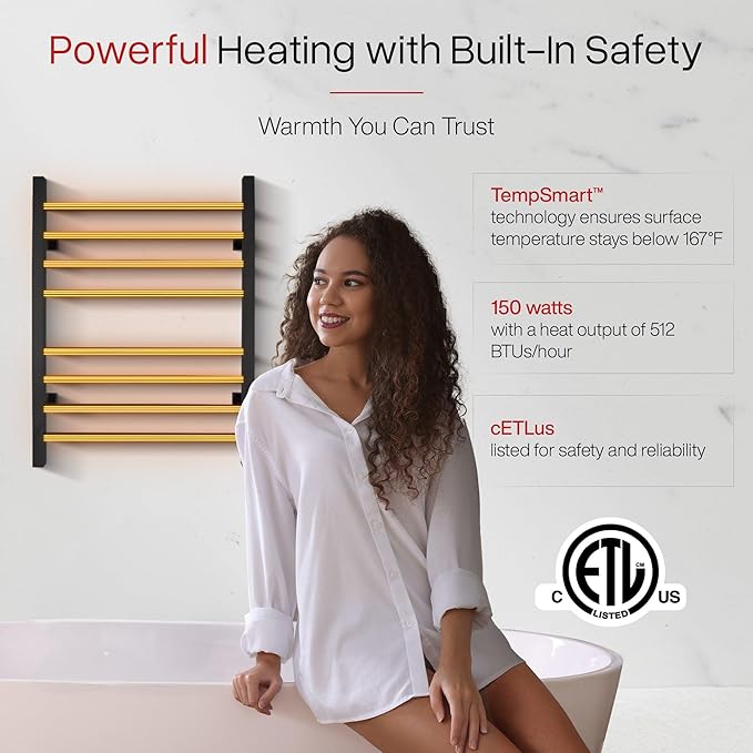 WarmlyYours Heated Towel Rack for Bathroom - Image 7