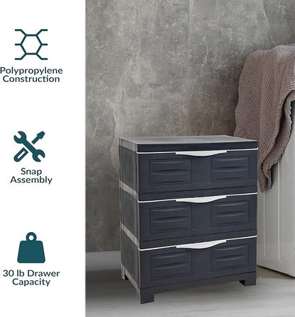 Sunnydaze 29.5" H 3-Tier Storage Cabinet - Image 4