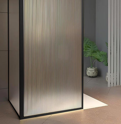 Brixwell SDCD3812MBL-CCP18 Matte Black Frameless Shower Door Aluminum Deep - Image 7