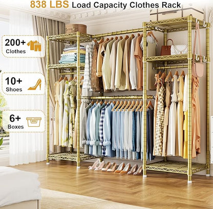 Ulif E7 Garment Rack, Heavy Duty Clothes Storage System - Image 2