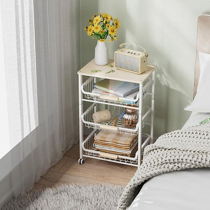4-Layer Fruit Basket Kitchen Food Storage Organizer and Storage Rack, Stackable - Image 2