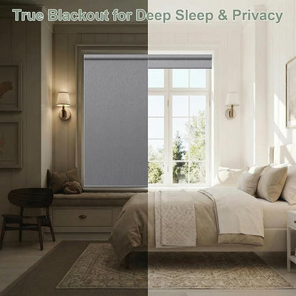 Zshine Motorized Blackout Window Blinds Customize Width Remote Control Wireless - Image 3