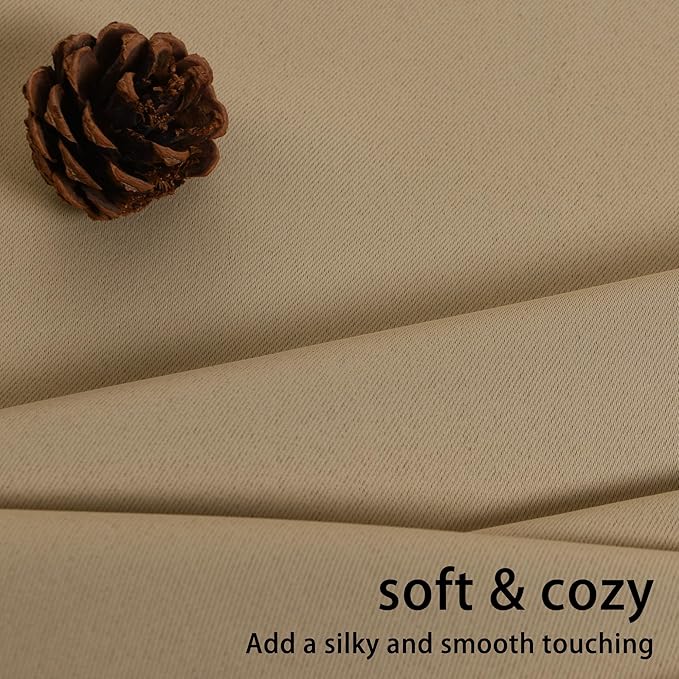 JIUZHEN Blackout Curtains with Tiebacks - Image 7
