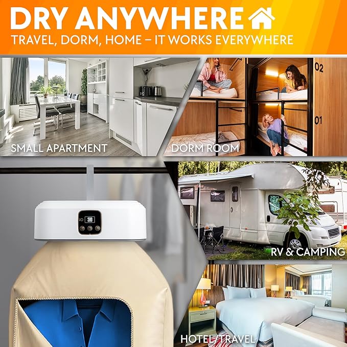 Portable Clothes Dryer – Compact, Energy-Efficient Laundry Drying Machine - Image 5