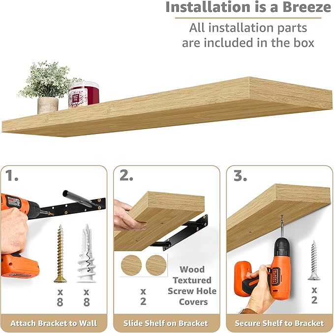 Sorbus Floating Shelves for Wall - Image 4