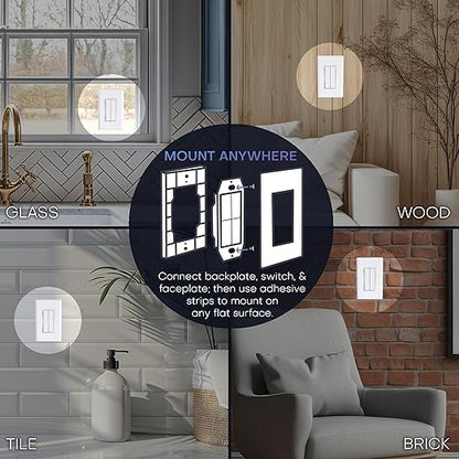 RunLessWire Click for Philips Hue – Battery-Free Wireless Smart Light Switch - Image 5