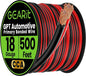 GEARit 18 Gauge Wire - 500ft Black/Red - 2 Conductor CCA by GEARit