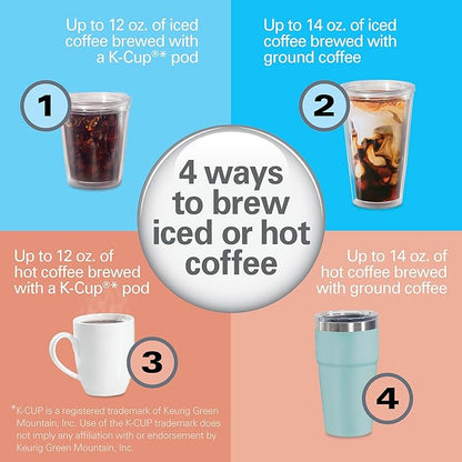 Hamilton Beach FlexBrew Advanced 4-in-1 Single Serve Hot & Iced Coffee Maker - Image 2
