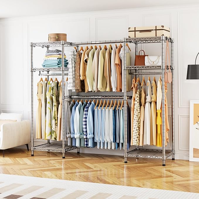 Ulif E7 Garment Rack, Heavy Duty Clothes Storage System - Image 6