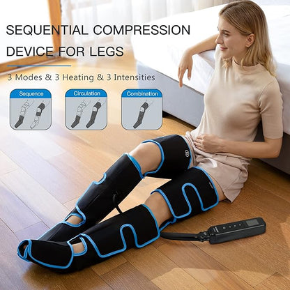 CINCOM Leg Massager with Heat and Compression, Air Compression Leg Massager - Image 5