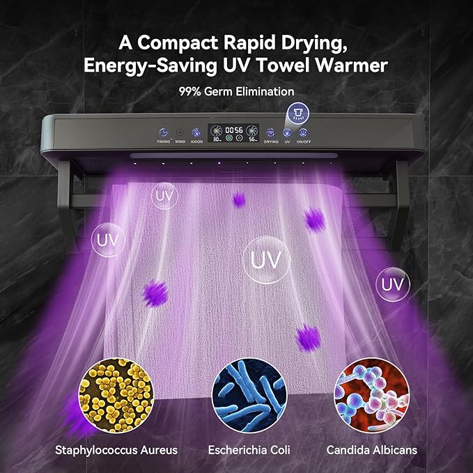 Wall Mounted Electric Towel Warmer Rack - Image 4