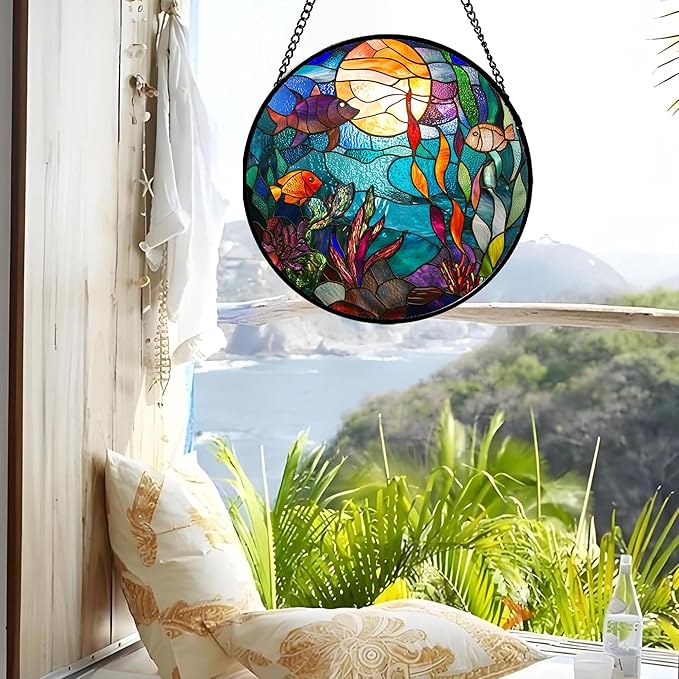 AMDERVEN Stained Glass Window Hanging - Image 4