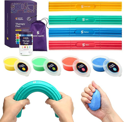 Special Supplies Physical Hand Therapy Putty & Flex Therapy Bar Resistive Hand by SpecialSupplies