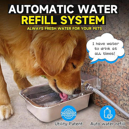 Automatic Water Dispenser for Dogs, 3L /101 oz 304 Stainless Steel Dog Water - Image 2